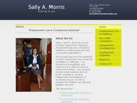 SALLY MORRIS website screenshot