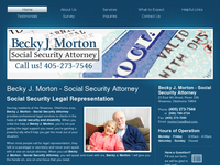 BECKY MORTON website screenshot
