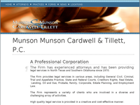 WILLIAM MUNSON website screenshot