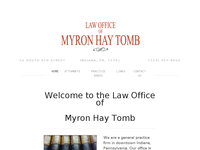 MYRON HAY TOMB website screenshot