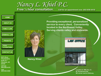 NANCY KHIEL website screenshot