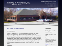 TIMOTHY NEWHOUSE website screenshot