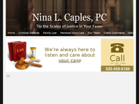 NINA CAPLES website screenshot