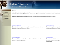JOSHUA NUCIAN website screenshot