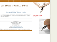 KEVIN O'BRIEN website screenshot