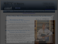 MIKE O'BRIEN website screenshot