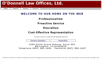 THOMAS O'DONNELL website screenshot