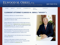 ELWOOD OBRIG website screenshot