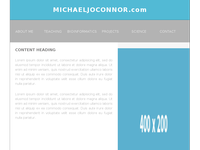 MICHAEL OCONNOR website screenshot