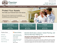 O REGINALD OSENTON website screenshot