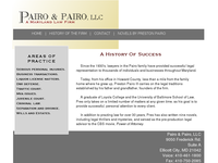 PRESTON PAIRO III website screenshot