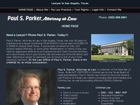 PAUL PARKER website screenshot
