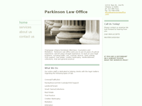 DONALD PARKINSON website screenshot