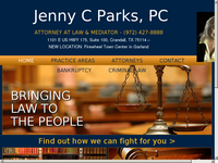JENNY PARKS website screenshot