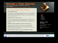 MICHAEL PATER website screenshot