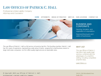 PATRICK HALL website screenshot