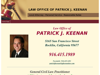 PATRICK KEENAN website screenshot