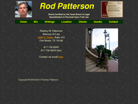 RODNEY PATTERSON website screenshot