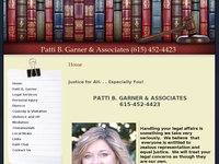 PATTI GARNER website screenshot