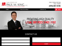 PAUL KING website screenshot