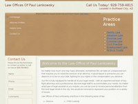 PAUL LENKOWSKY website screenshot