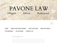 MATTHEW PAVONE website screenshot