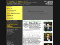 MICHAEL PERCARIO website screenshot