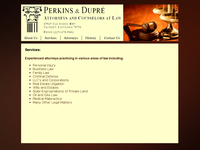 LAWRENCE DUPRE III website screenshot