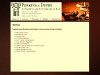 CLAYTON PERKINS JR website screenshot