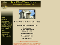 TERESA PERSICO website screenshot