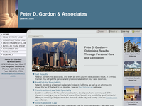 PETER GORDON website screenshot