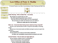 PETER MULLIN website screenshot