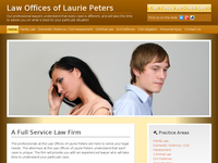 LORIE PETERS website screenshot