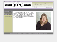 KRISTINE PETERSON-LAHR website screenshot