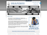 NEIL PETKOVIC website screenshot