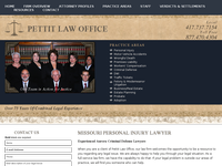 WALTER PETTIT website screenshot