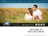 LAWRENCE PEW website screenshot