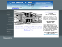 PHIL WATSON website screenshot