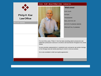 PHILIP KIER website screenshot