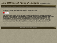 PHILIP DE LUCA website screenshot