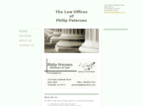 PHILIP PETERSEN website screenshot