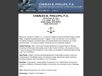 CHARLES PHILLIPS website screenshot