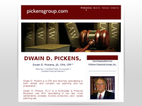DWAIN PICKENS website screenshot
