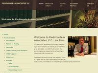 WILLIAM PIEDIMONT website screenshot