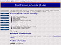 PAUL PIERSON website screenshot