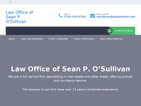 SEAN O'SULLIVAN website screenshot