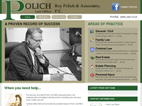 ROY POLICH website screenshot