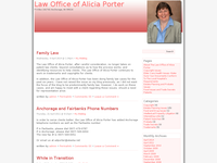 ALICIA PORTER website screenshot