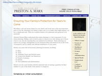 PRESTON MARX website screenshot