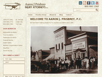 AARON PRISBEY website screenshot